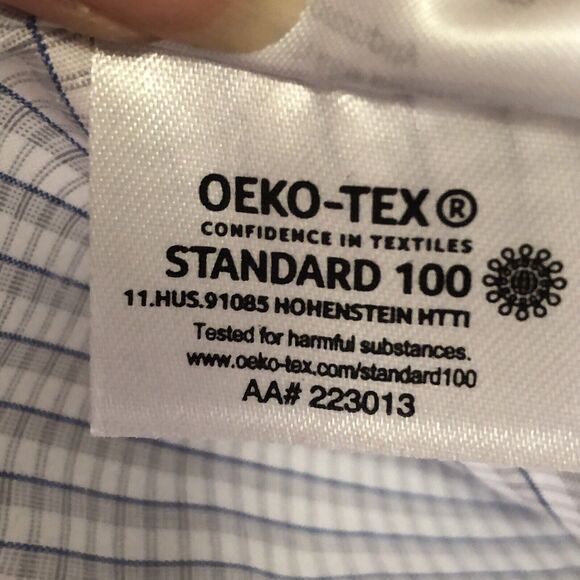 Calvin Klein Men's Infinite Non-Iron Slim Fit Stretch Collar Size 17 34/35 XL - Picture 12 of 14